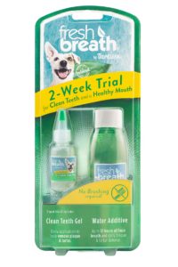 Kit de start - igienă orală pentru câini TROPICLEAN FRESH BREATH - pentru 2 săptămâni