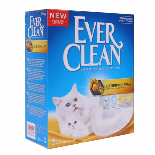 Nisip litieră EVER CLEAN LITTERFREE PAWS - pentru pisici cu blană lungă