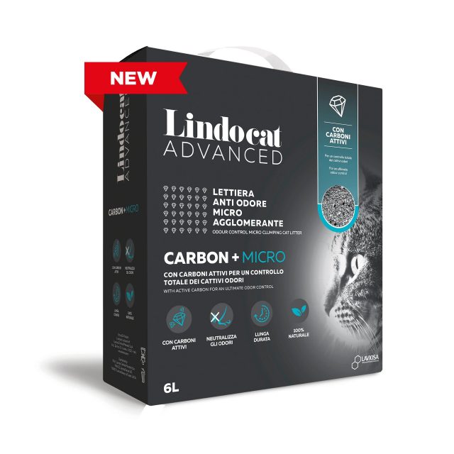 Nisip litieră LINDOCAT ADVANCED CARBON+ MICRO 6L