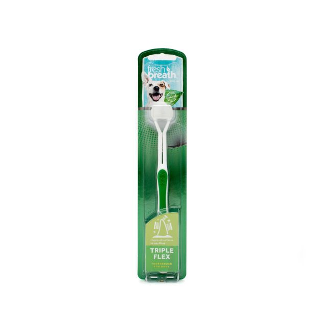 Periuţă de dinţi pentru câini TROPICLEAN TRIPLEFLEX